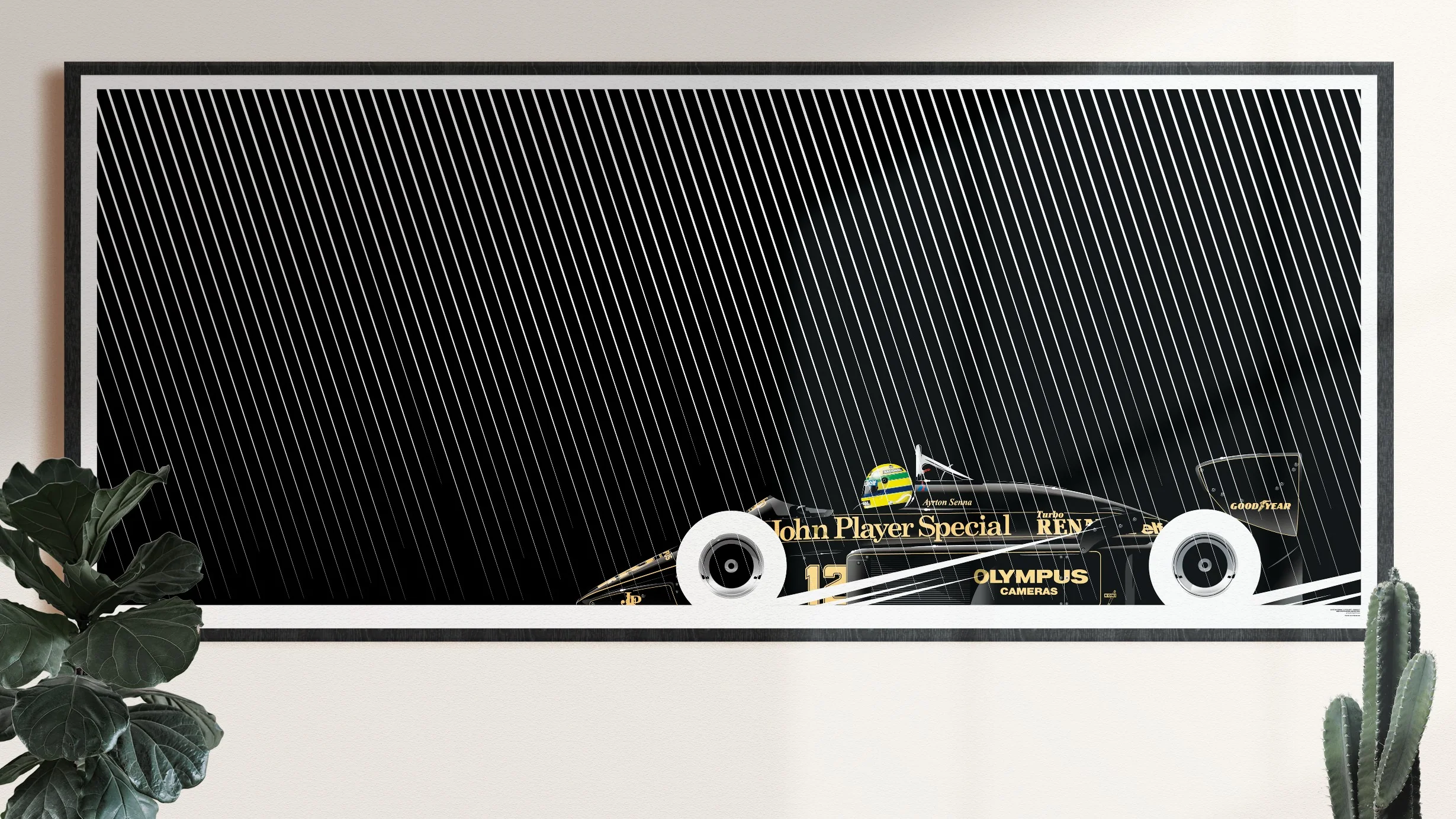 Ayrton Senna, Lotus 97T Renault, 1985 Portuguese Grand Prix - Big Format - Image 3