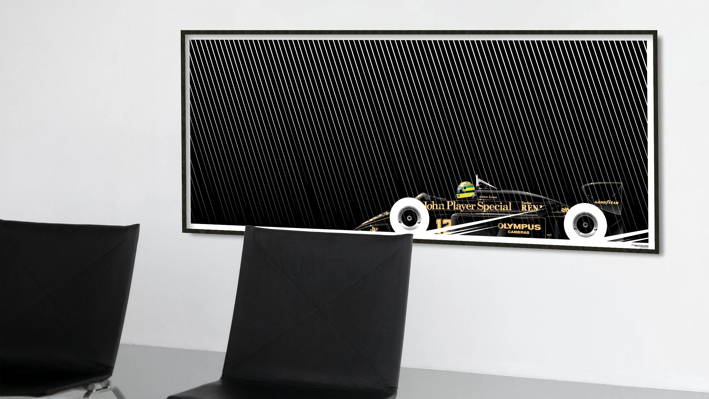 Ayrton Senna, Lotus 97T Renault, 1985 Portuguese Grand Prix - Big Format - Image 4