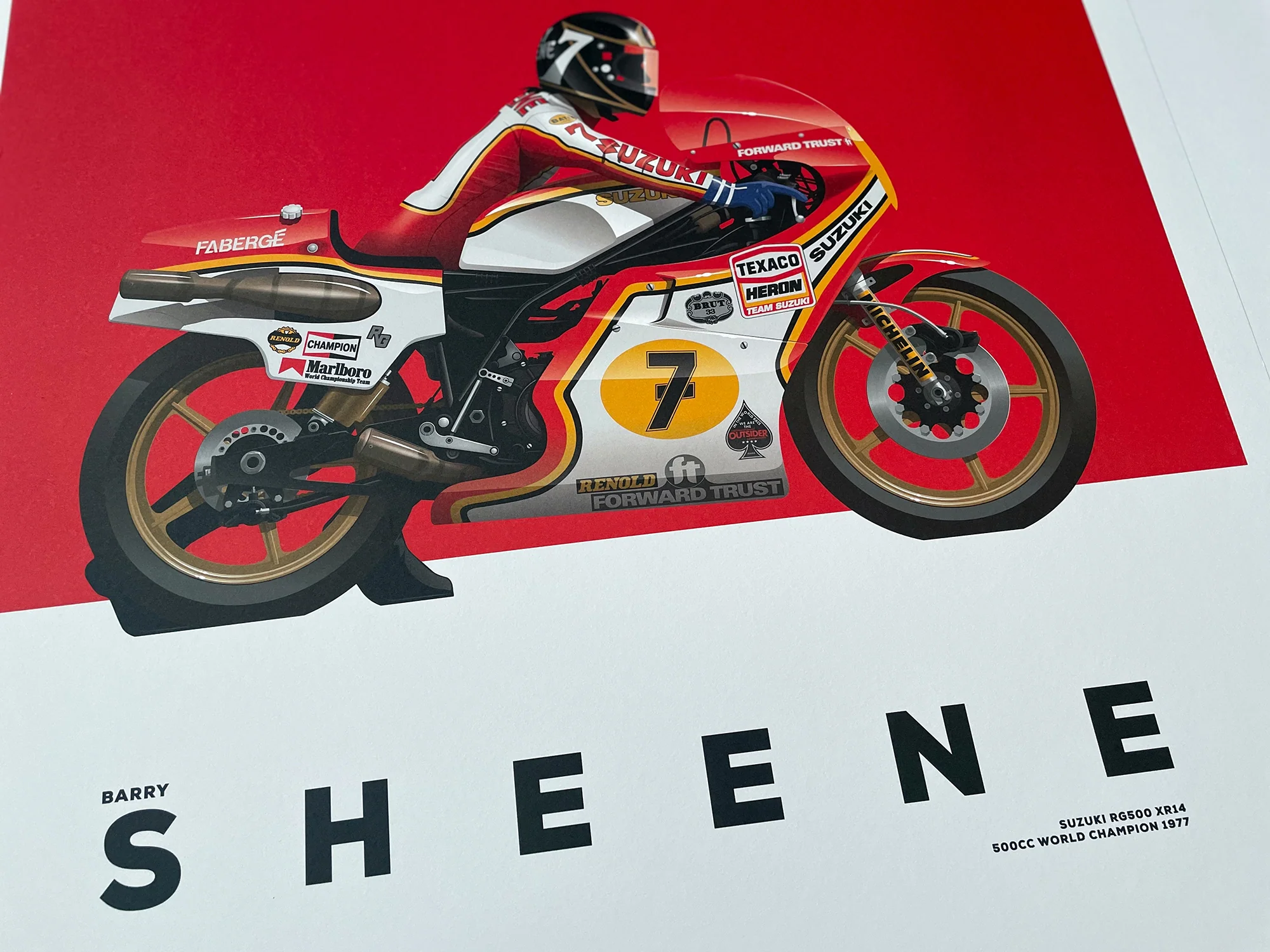 Barry Sheene, Suzuki RG500 XR14, 500cc World Champion 1977 - Image 5