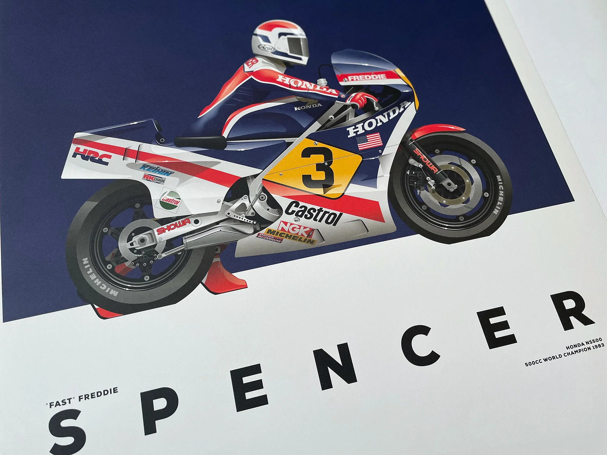 Freddie Spencer, Honda NS500, 500cc World Champion 1983 - Image 7