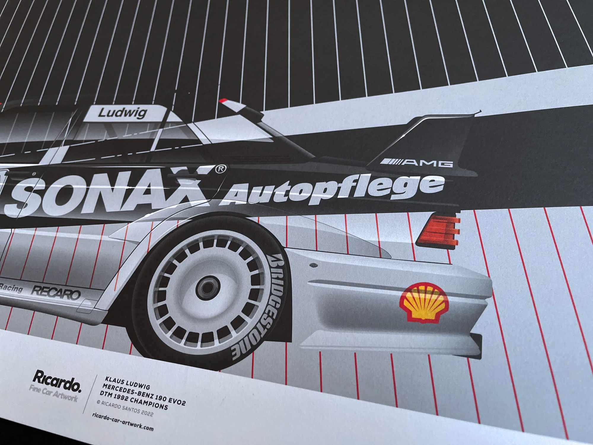 Klaus Ludwig, Mercedes-Benz 190 EVO2, DTM 1992 Champions - Image 3