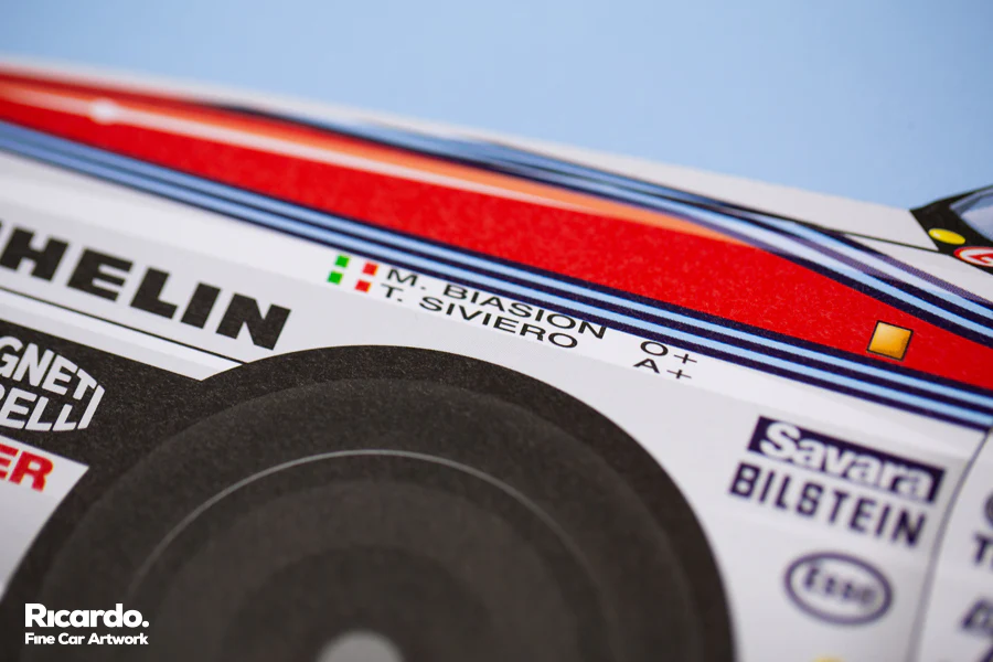 Miki Biasion-Tiziano Siviero, World Rally Champions 1988, Lancia Delta Integrale, Sanremo Rally 1988 - Image 3