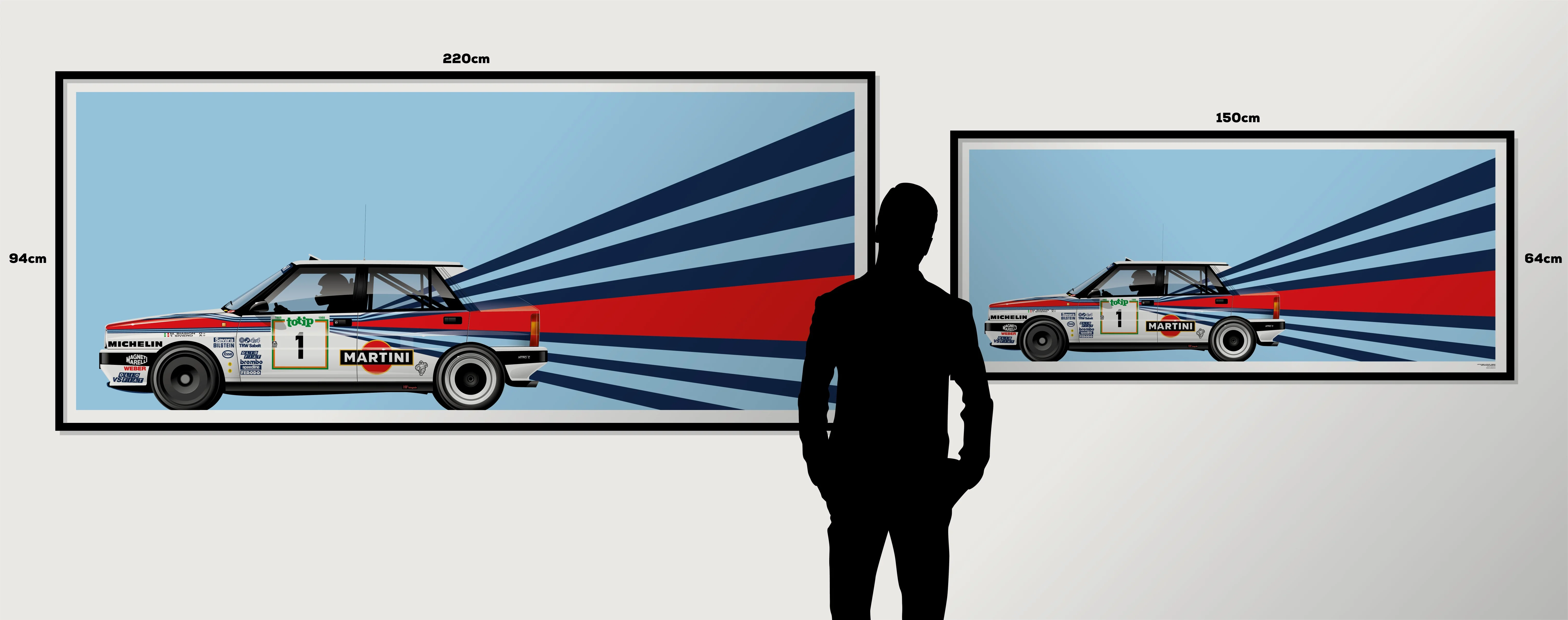 Miki Biasion-Tiziano Siviero, World Rally Champions 1988, Lancia Delta Integrale, Sanremo Rally 1988 - Big Format - Image 5