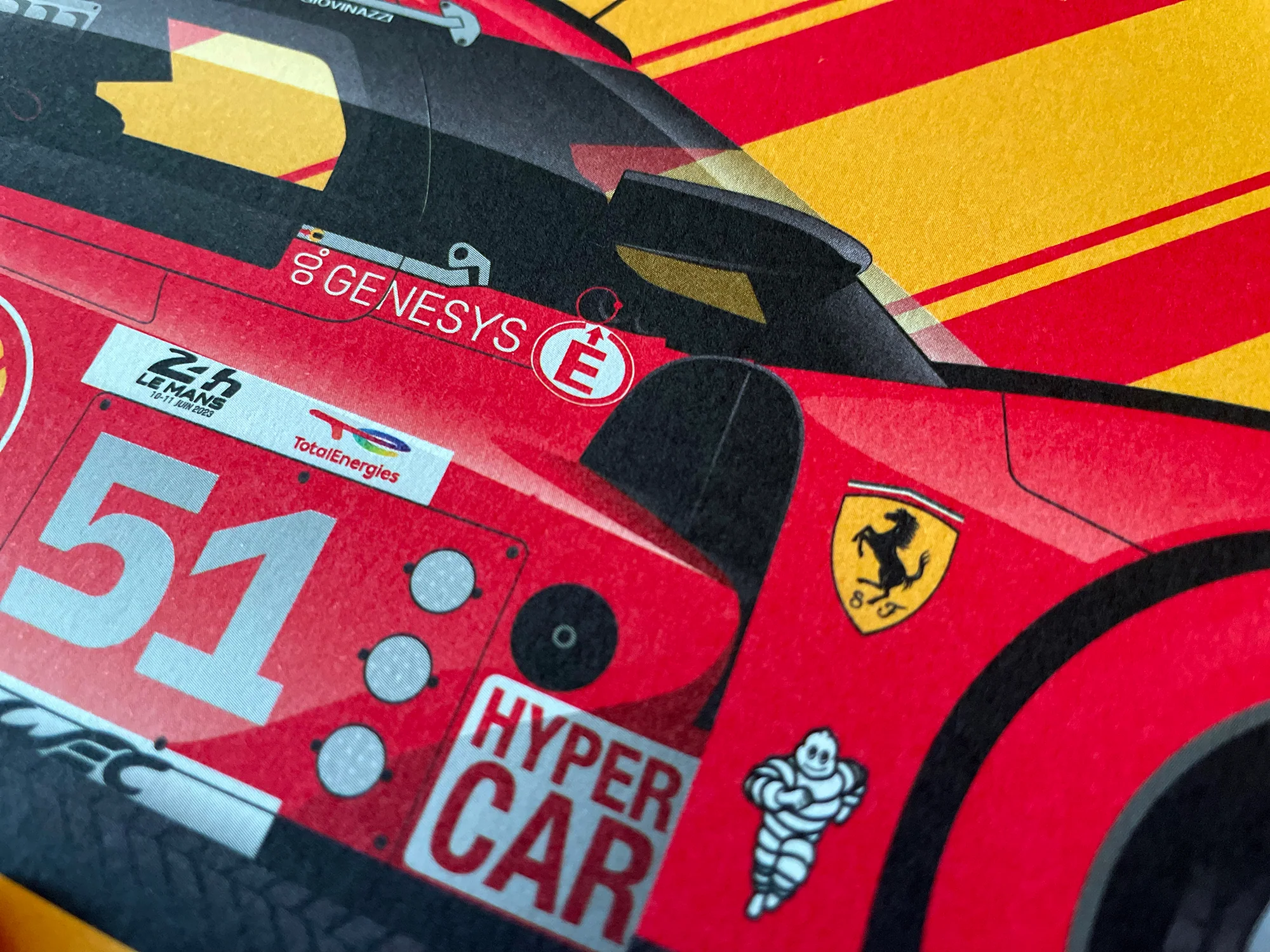 Pier Guidi-Calado-Giovinazzi, Ferrari 499P Hypercar, 2023 24 Hours of Le Mans Winners - Image 10