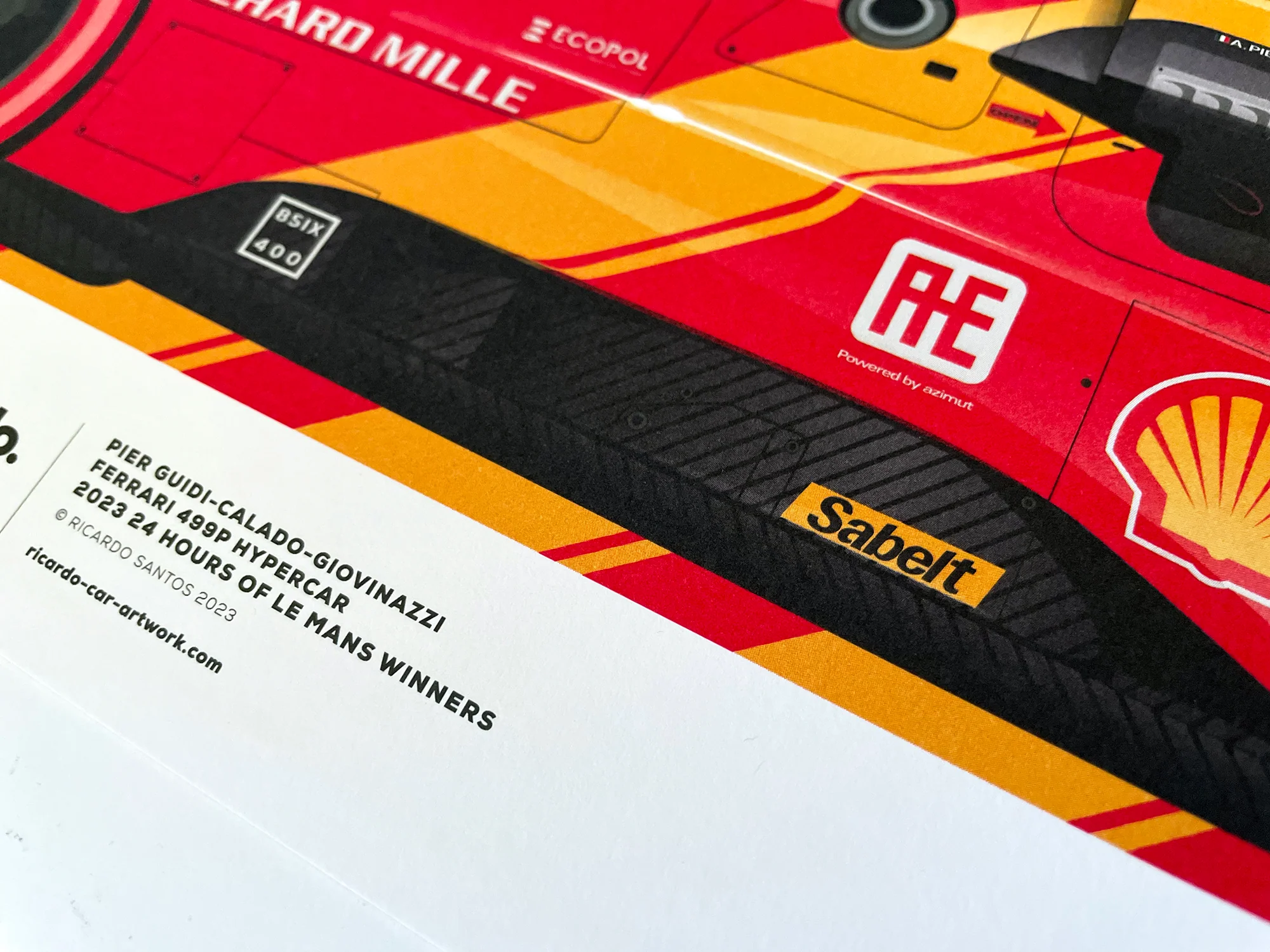 Pier Guidi-Calado-Giovinazzi, Ferrari 499P Hypercar, 2023 24 Hours of Le Mans Winners - Image 8