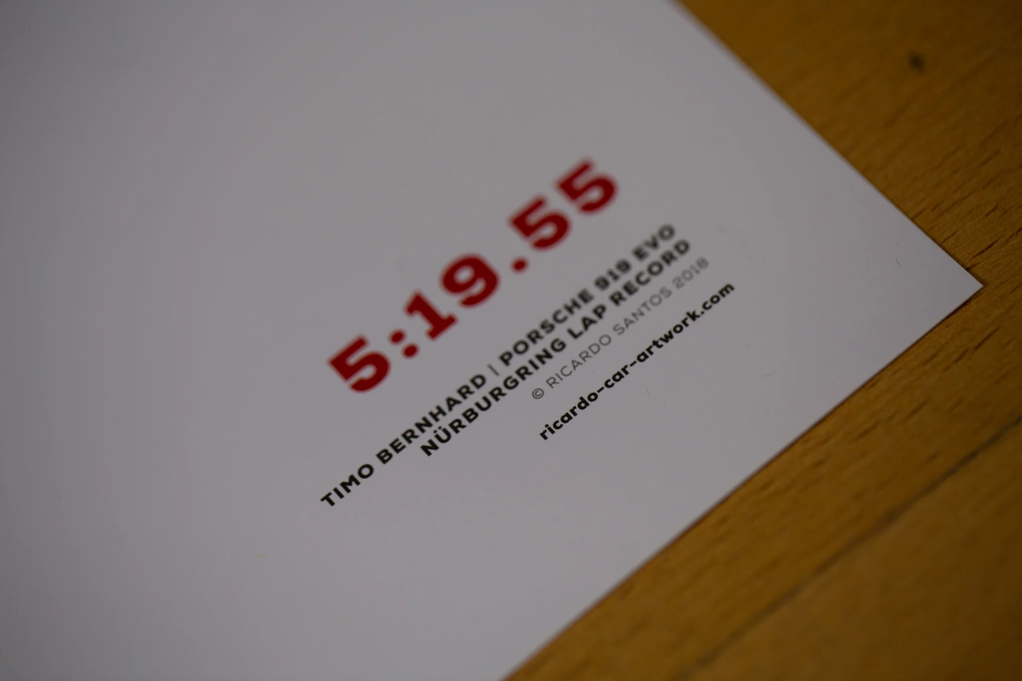 5:19.55 Timo Bernhard, Porsche 919 EVO, Nürburgring Lap Record - Image 4